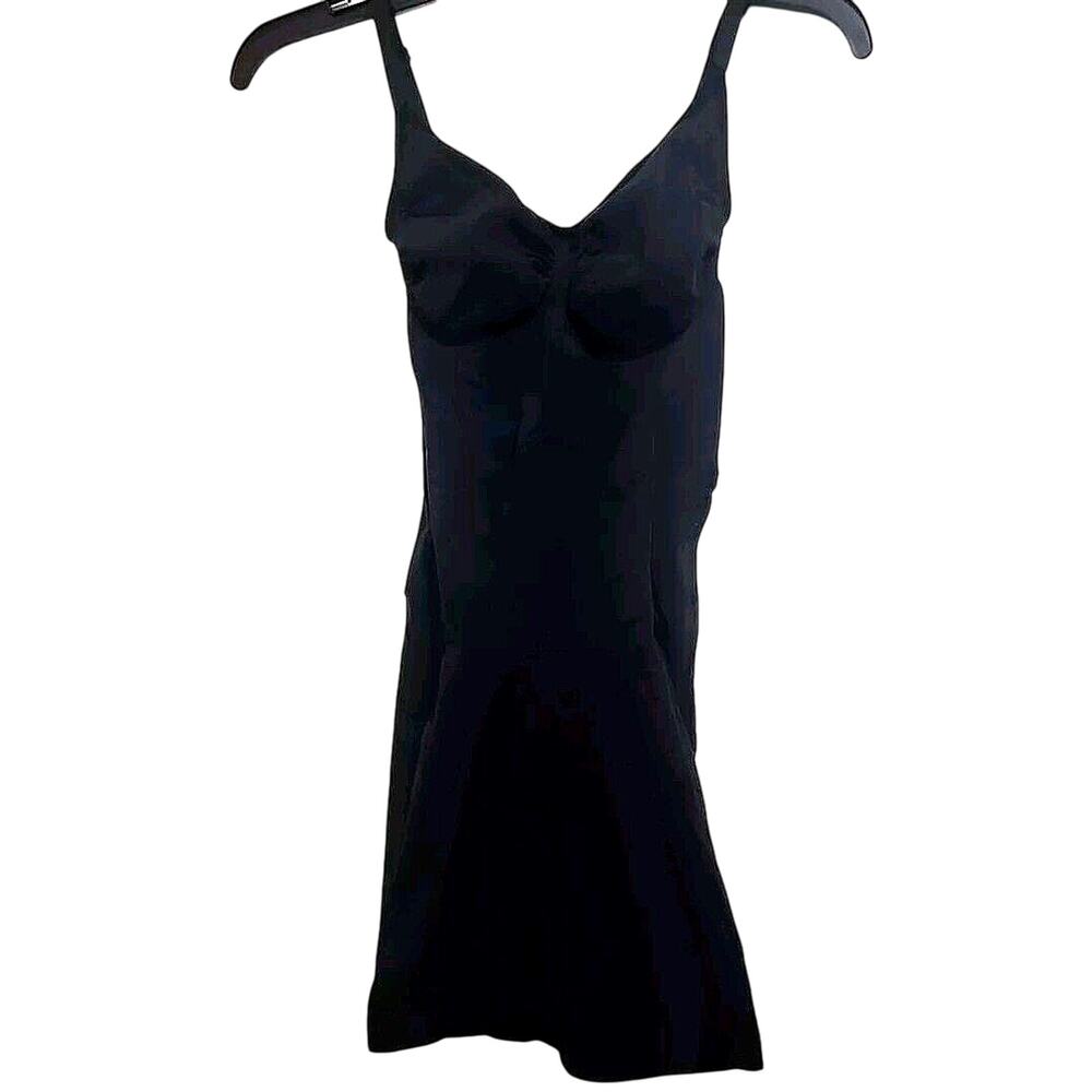 Spanx By Sara Blakely Black Knee Length Body Shapeware Dress Skirt Size L NWOT